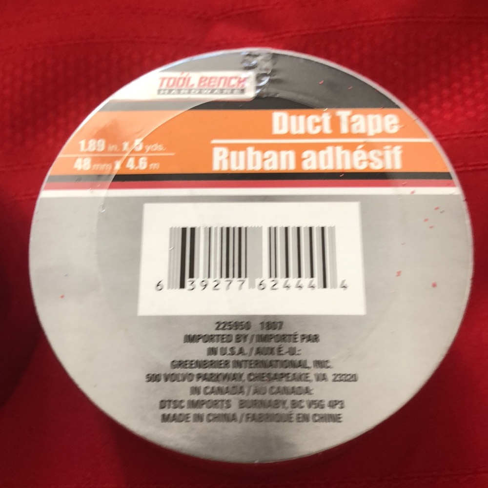 Wire Edged Ribbon & Red Decorative Duct Tape - Picture 2 of 10